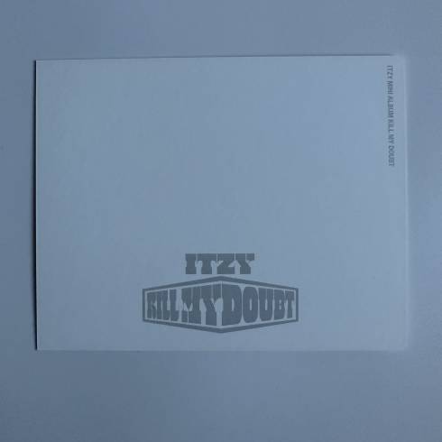 ITZY YUNA SIGNED 7TH MINI ALBUM 'KILL MY DOUBT' POLAROID POSTCARD